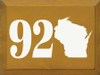 920 - WI Area Code  | Wooden Wisconsin Signs | Sawdust City Wood Signs Wholesale