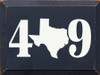 409 (TX Area Code) | Wooden State Signs | Sawdust City Wood Signs Wholesale