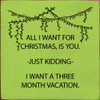 Wholesale Wood Sign: All I want for Christmas is you.