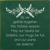 Wholesale Wood Sign: As we gather together this holiday