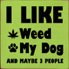 Wholesale Wood Sign: I like weed, my dog, and maybe...