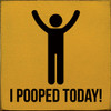 I pooped today!
