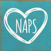 Wholesale Wood Sign: Naps (inside heart)
