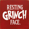 Wholesale Wood Sign: Resting Grinch Face.