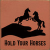 Wholesale Wood Sign: Hold Your Horses