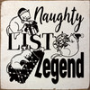 Naughty List Legend (cat) | Bulk Funny Christmas Signs