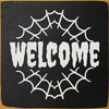 Welcome (inside cobweb) | Bulk Cute Halloween Signs