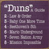"Duns" A Guide:  2 - Law & Order - Funny Sign