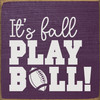 It's fall, play ball! | Sawdust City Wood Football Season Signs
