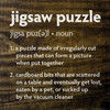 Jigsaw puzzle - definition | Funny Sawdust City Wood Signs