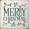 Merry Christmas (berry sprigs) | Sawdust City Wood Winter Signs