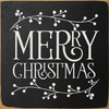 Merry Christmas (berry sprigs) | Sawdust City Wood Winter Signs