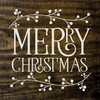 Merry Christmas (berry sprigs) | Sawdust City Wood Winter Signs