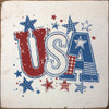 USA - Fabric Scraps (2-color) | Sawdust City Patriotic Wood Signs