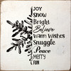 Cute Snowflake & Winter Sign | Sawdust City Wood Signs