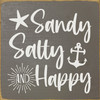 Sandy, salty, and happy