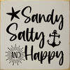 Sandy, salty, and happy | Sawdust City Wood Signs