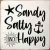 Sandy, salty, and happy | Sawdust City Wood Signs