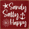 Sandy, salty, and happy