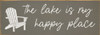 the lake is my happy place | Sawdust City Wood Signs