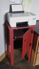 Wholesale Pricing on Solid Wood Printer Stand with Storage for Paper and Ink or Toner Cartridges | Small Printer Stand for Office | Small Bathroom Cabinet | End Table with Storage