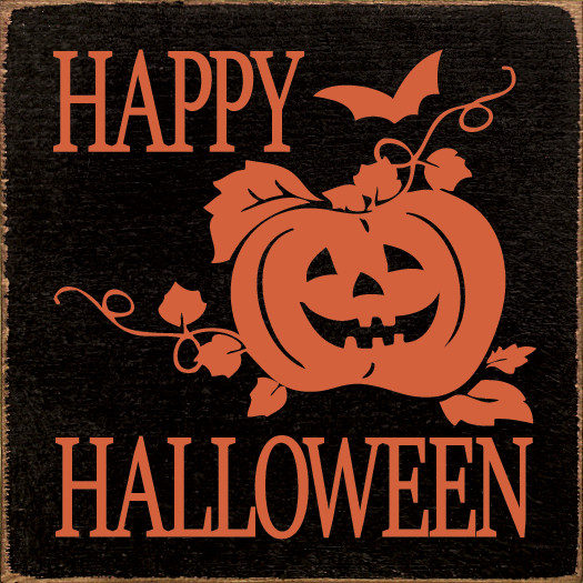 Happy Halloween (happy jack) | Wood Wholesale Signs | Sawdust City