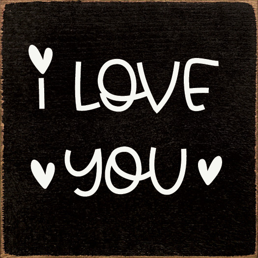 I Love You (Hearts)|Wooden Love Sign| Sawdust City Wholesale Signs