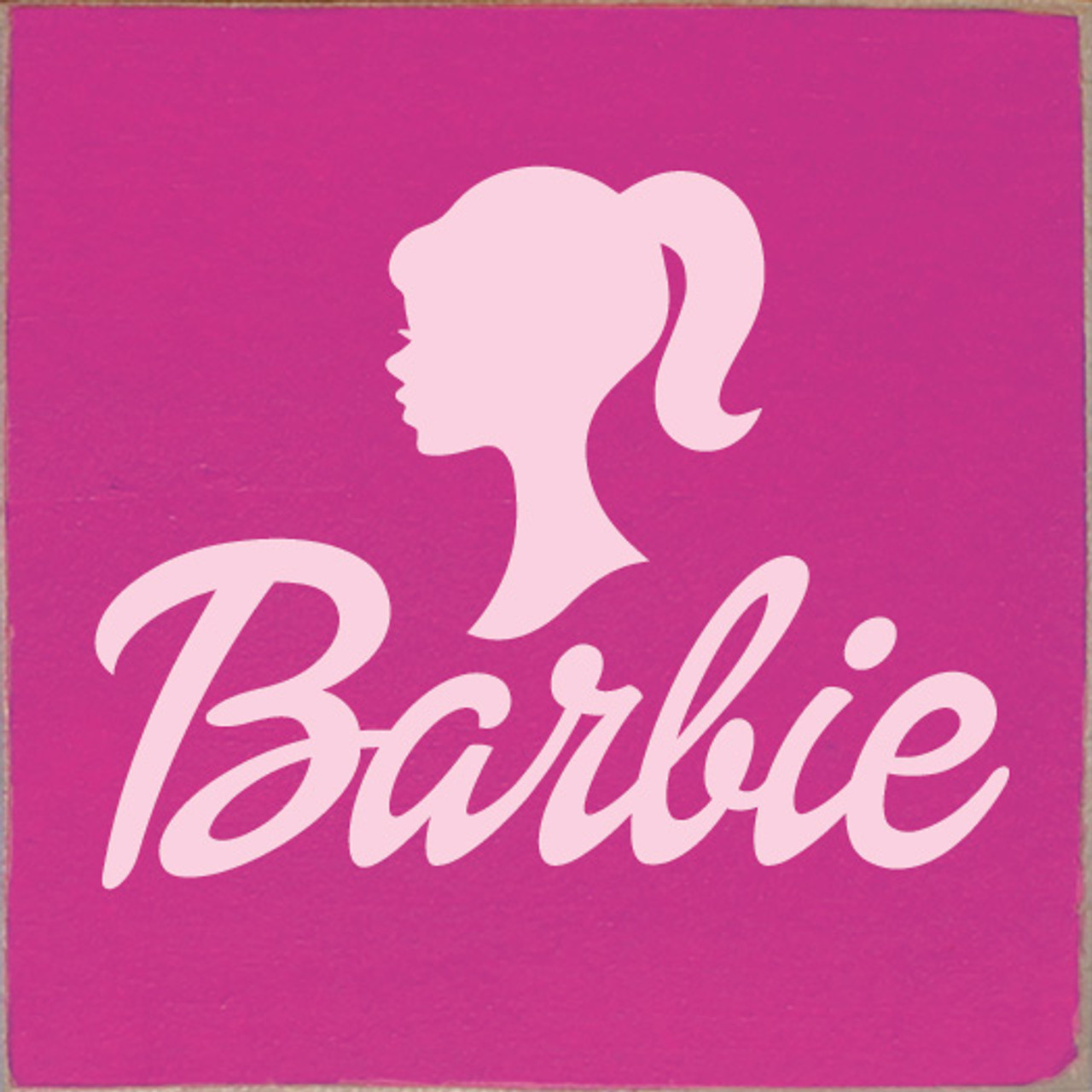 barbie head silhouette