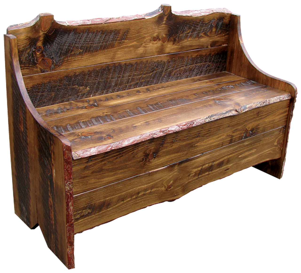 Rustic Rough Sawn Boot Bench Wood Furniture Wholesale Sawdust