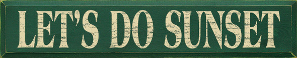 Shown in Old Green with Cream lettering