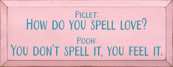 Shown in Old Baby Pink with Turquoise lettering