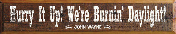 Shown in Old Barnboard with Cottage White lettering.
NOTE: Every piece of barnwood varies in texture and distressing. You can expect cracks, nail holes, etc, and the lettering may be broken up.