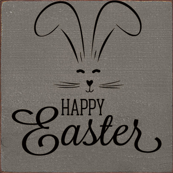 Happy Easter (Bunny Face)|Easter Wood  Sign| Sawdust City Wholesale Signs