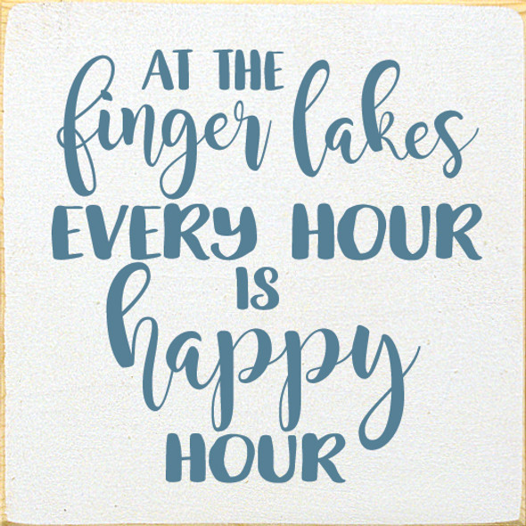 At The Lake Every Hour Is Happy Hour - Custom Lake | Lake Wood  Sign| Sawdust City Wholesale Signs
