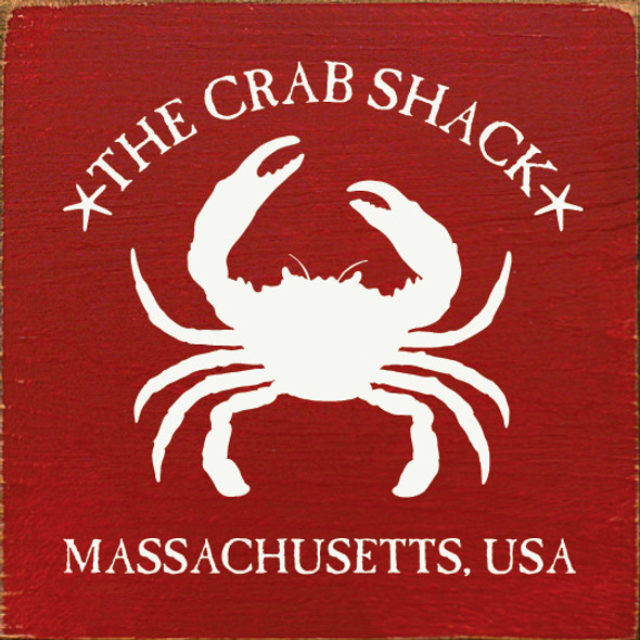 The Crab Shack - Custom State | Wood  Sign| Sawdust City Wholesale Signs