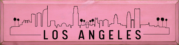Los Angeles Skyline |City Skyline Wood Signs | Sawdust City Wood Signs Wholesale