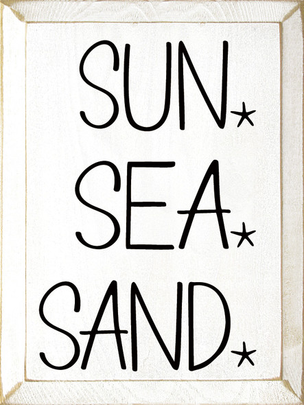 Sun Sea Sand |Summer Wood Signs | Sawdust City Wood Signs Wholesale