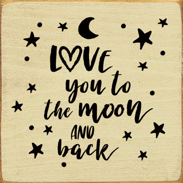 Love You To The Moon And Back (Tile)