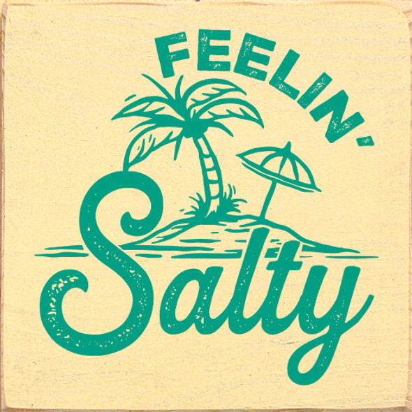 Wholesale Wood Sign - Feelin' Salty