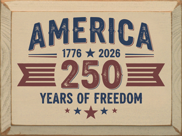 America - 1776-2026 250 Years of Freedom (2-color)