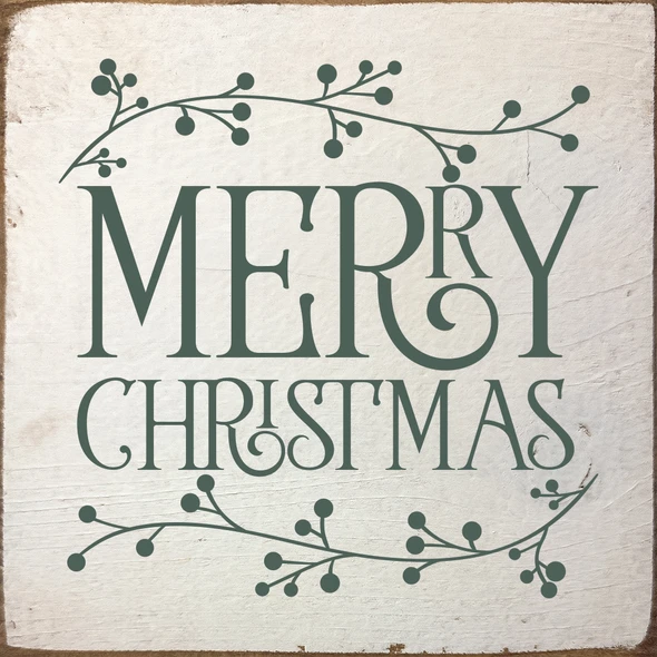Merry Christmas (berry sprigs)