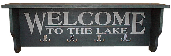 Shown in Old Black with hooks and lettering from a 9x36 sign