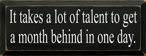 Shown in Old Black with Cream lettering