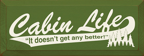 Shown in Old Moss with Cream lettering