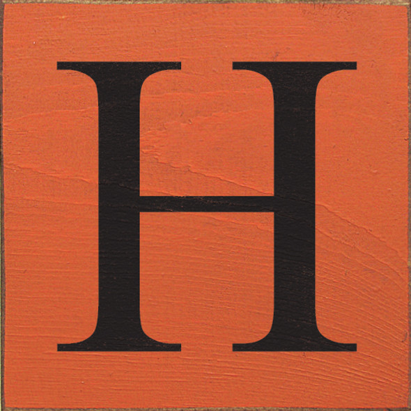 Shown in Old Burnt Orange with Black lettering