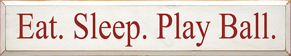 Shown in Old Cottage White with Red lettering