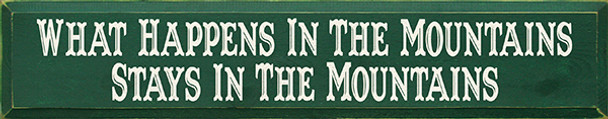 Shown in Old Green with Cream lettering