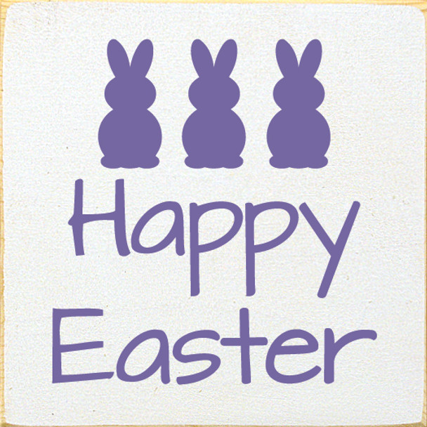 Happy Easter (Bunny Silhouette)|Easter Wood  Sign| Sawdust City Wholesale Signs