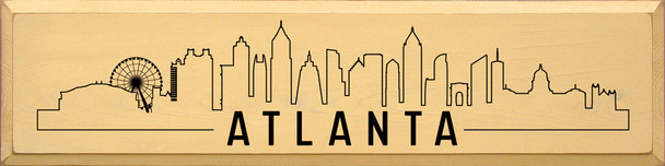 Atlanta Skyline |City Skyline Wood Signs | Sawdust City Wood Signs Wholesale