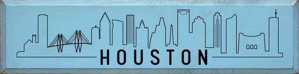 Houston Skyline |City Skyline Wood Signs | Sawdust City Wood Signs Wholesale